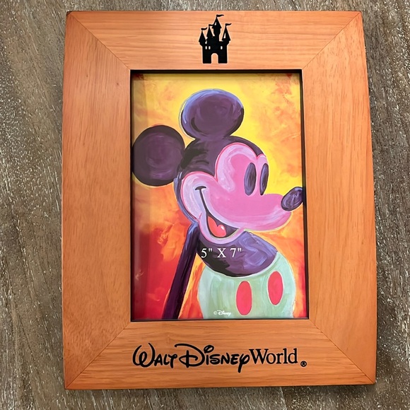 Disney Accents Disney Curved Wooden Frame Poshmark